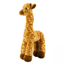 Girafa Laranja Em Pelúcia Com Olhos De Plástico 51 Cm