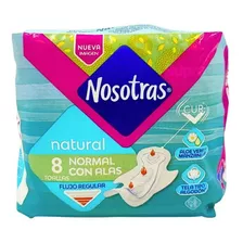 Toallas Nosotras Natural Normal Con Alas 8 Un