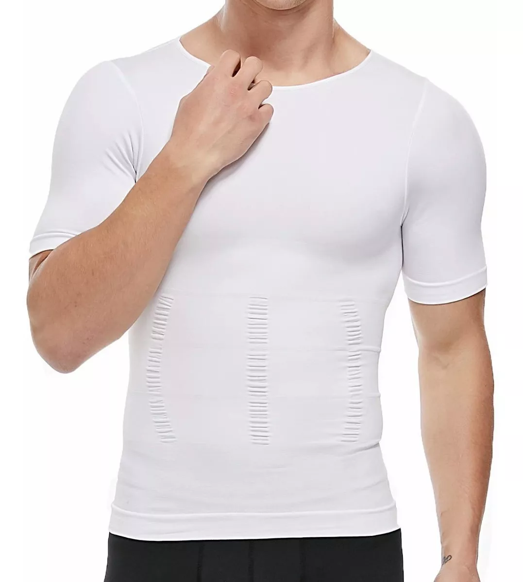 Camiseta Faja Reductora Modeladora Playera Corta Para Hombre