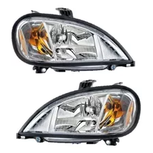 Par De Faros Para Freightliner Columbia Mica Lisa 1998-2012