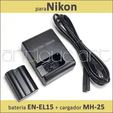  A64 Cargador Y Bateria En-el15 Nikon Z6 D750 D810 7500 D610