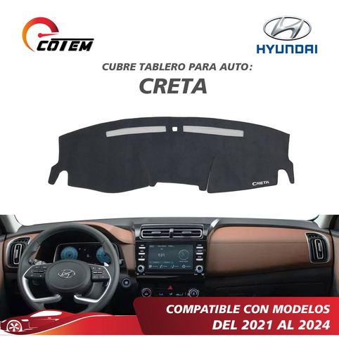 Cubretablero Para Hyundai Creta Modelo 2021 Al 2024 Foto 2