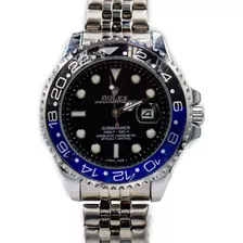 Relógio Rolex Submariner Style Luxo Subaquático Azul Preto