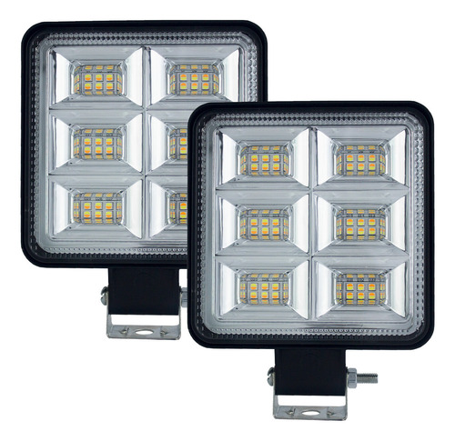 Set De Faros Bicolor 36 Leds 144w Auto/moto/jeep Tunelight Foto 9