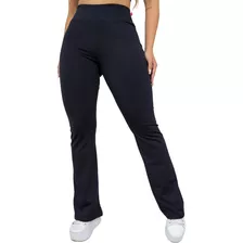 Calça Feminina Flare Suplex Trabalhada Uniforme Promoção