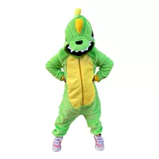 Pijama Térmico Enterizo Tela Peluche Dinosaurio Niños 