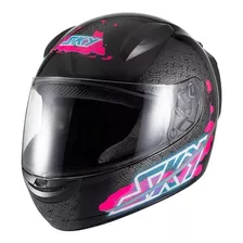 Capacete Sky Two Samurai Fosco Vermelho Azul Rosa Cor Violeta Tamanho Do Capacete 62