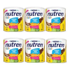 Nutren Kids Fórmula Infantil Nestlé Chocolate 350g Kit 6 Un