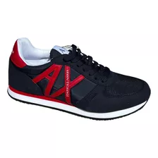 Tenis Bajos Casuales Armani Exchange En Mezcla De Materiales