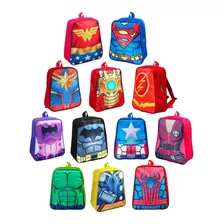 12 Mochilas Bolos Dulcero Super Heroes