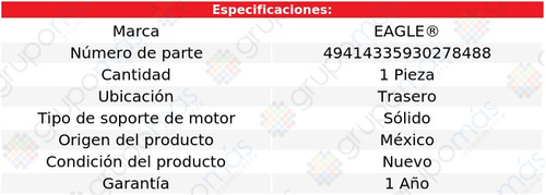 Soporte Motor Trasero Eagle Daewoo Lanos L4 1.6l 1998 A 2002 Foto 5