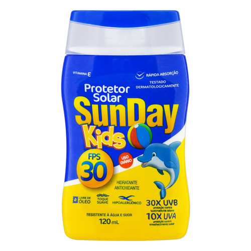 Protetor Solar Sunday Kids Fps 30 1 De 120 Ml