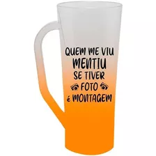 15 Copos Neca Long Drink C/ Alça 400ml Degradê Personalizado