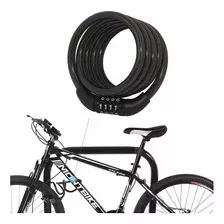 Candado Clave Digitos Gimnasio Bicicleta Manguera Seguridad Color Negro
