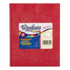 Cuaderno Triunfante 123 Tipo Abc X 50 Hjs Cuadriculadas Color Rojo