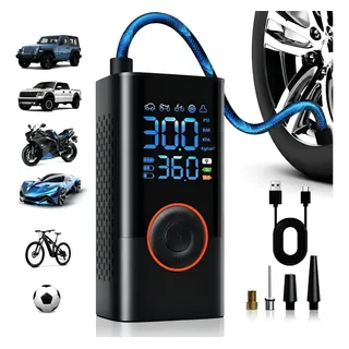 Mini Compressor Ar Calibrador Encher Pneu Portátil