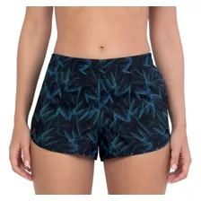 Shortinho Estampa Rafía Moda Praia Short Feminino She Mash