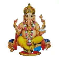 Pôster Gravura Imagem Papel Hindu Indiana Ganesha M 2