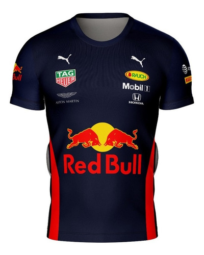Camiseta Red Bull Lançamento Camisa 3d Auto Ref 0114