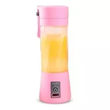 Mini Liquidificador Rosa Mixer Juice Cup Portatil 380ml Usb