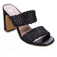 Zapatillas Sandalias Dama Tacon Perfecto Mujer Comodos Moda