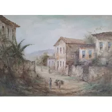 Quadro Pintura A Óleo Casario Artista Plástico - Pianura 