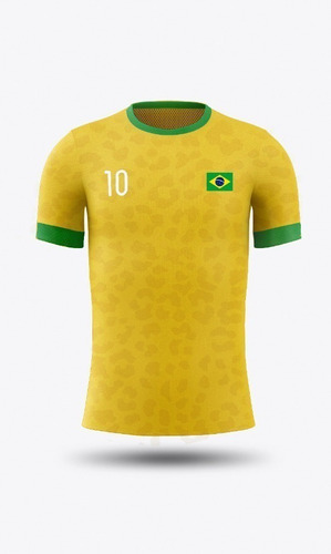 Camisa Seleção Brasileira Torcedor Amarelo Azul Verde Copa