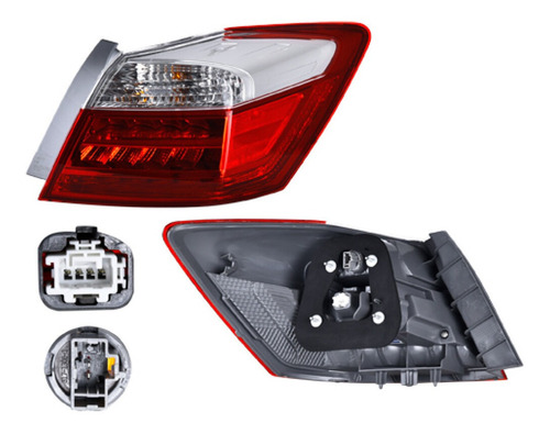 Calavera Exterior Depo Honda Accord 2013 2014 2015 Foto 5