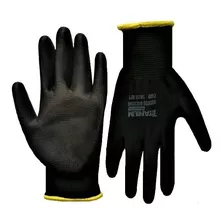 Guantes De Poliuretano Negro X 12 Pares