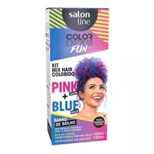 Salon Lin Ombré Color Express Fun Blue Rock +pink Show 100ml