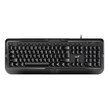 Teclado Genius Kb-118 Qwerty Español Color Negro