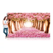 Painel Festa Floresta Rosa Ipê Flores Paisagem Encantada 3x2