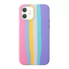 Funda Case Protectora Arcoiris Generica Compatible iPhone