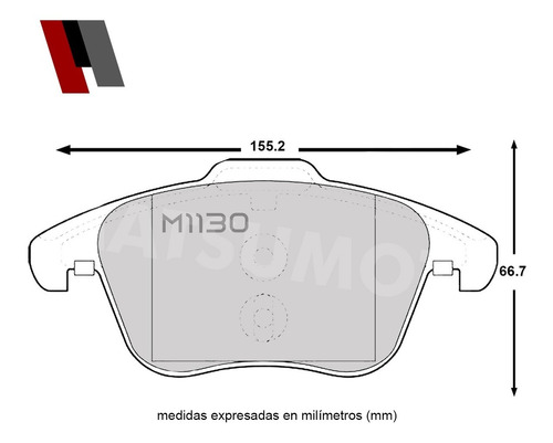 Pastillas De Freno Delanteras Volkswagen Tiguan 2007-2018 Foto 3