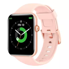 Reloj Inteligente Smartwatch Estilo De Vida Y Fitness Iw2 Color De La Caja Blanco Color De La Malla Rosa Color Del Bisel Rosa