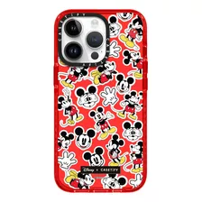 Case iPhone 13 Pro Max Mickey Rojo Transparente