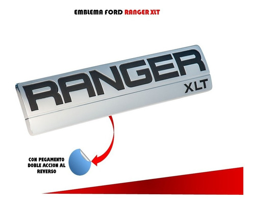 Emblema Para Tapa De Caja Ford Ranger Xlt 2006-2011 Foto 3