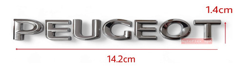 Emblema Logo Peugeot Adhesivo Letras Separadas 14.2x 1.4cm Foto 2