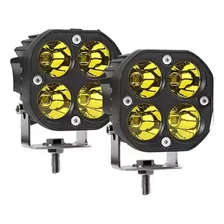 Par Faros De Luz Spot 40w Para Motocicleta Jeep