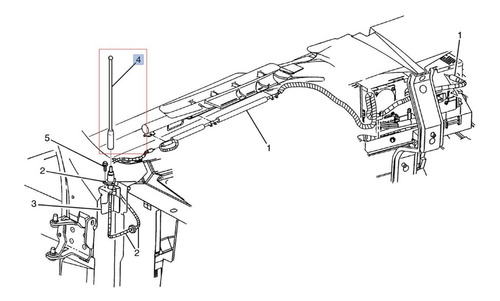 Antena Radio Gmc Sierra 1500 5.3l V8 2001 Foto 3