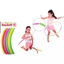 10 Bambolês Desmontável Arco Infantil 68cm Colorido Atacado 