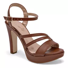 Zapatilla Abierta Damita 44203 Color Camel Para Mujer Tx8