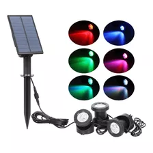 Luz Solar Rgb For Exteriores Ip65 For Césped Y Piscina 3