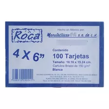 Tarjetas De Cartulina 4x6 12x15cm Roca , Paq/100 Piezas