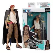 Shanks Anime Heroes One Piece Bandai 17cm + 16 Articulacione