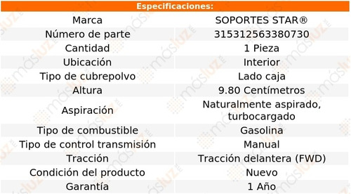 1) Cubre Polvo Lado Caja Int Megane 2.0l 4 Cil Turbo 01/09 Foto 2