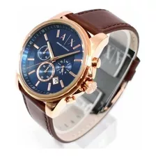 Armani Exchange Ax2508 Reloj Cuero Marrón Para Hombre