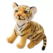 Tigre Pelúcia Para Bebê E Criança Animal Selvagem Macio 23cm