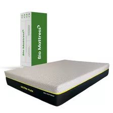 Colchón Individual De Espuma Bio Mattress Memory Foam Ultra Flex Negro - 100cm X 190cm X 25cm