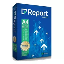 Papel Sulfite A4 75g Resma 500 Folhas Premium Report Suzano